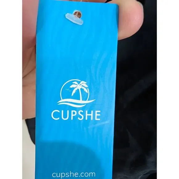 Cupshe NWT Cheetah Plunge Halter One Piece Swimsuit Size S Tummy Control - Picture 5 of 10